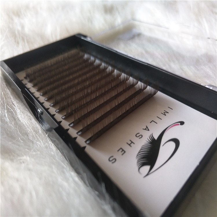 Chinese eyelashes wholesale flat individual eyelashes extension with pure Korean PBT